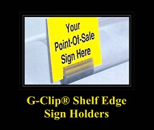G-CLIP Shelf Edge Sign Holders
